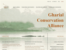 Tablet Screenshot of gharialconservationalliance.org